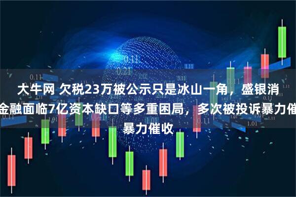 大牛网 欠税23万被公示只是冰山一角，盛银消费金融面临7亿资本缺口等多重困局，多次被投诉暴力催收
